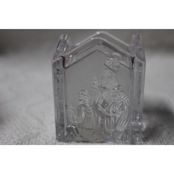 MIKASA Square Frosted Holy Lights Votive Candle Holder (Pre-Owned) - Picture 4 of 4